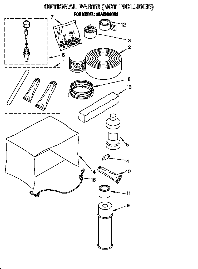 Optional parts (not included)