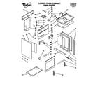 Whirlpool RS373PXW3 lower oven cabinet diagram