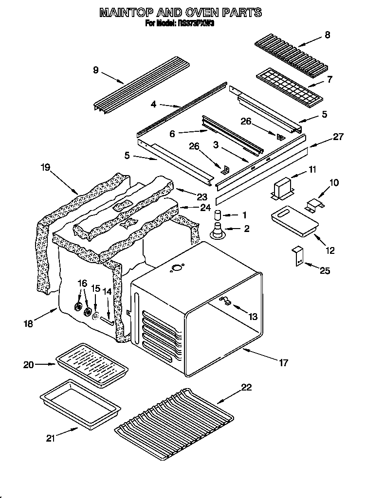 MAINTOP AND OVEN