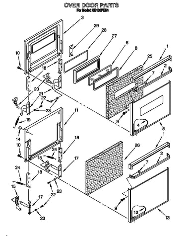 Oven door