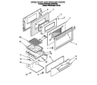 Whirlpool SF312PEWZ1 oven door and broiler diagram