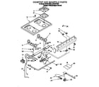 Whirlpool SF312PEWQ1 cooktop and manifold diagram