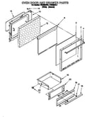 Oven door and drawer