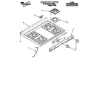 Whirlpool SF310PEAQ1 cooktop diagram