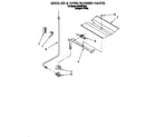 Whirlpool SF310PEAQ1 broiler & oven burner diagram