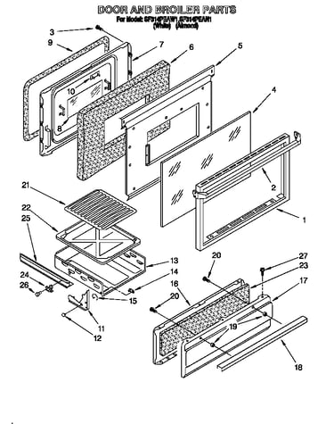 Door and broiler