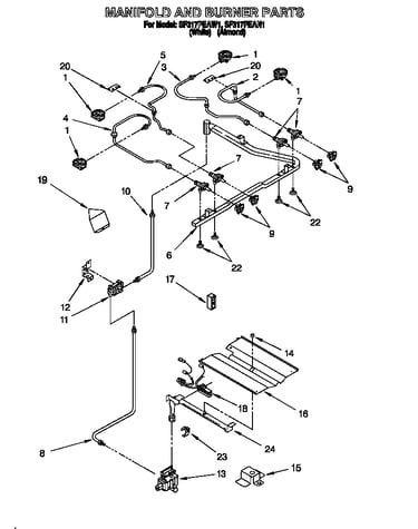 Manifold and burner