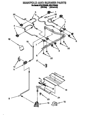 Manifold and burner