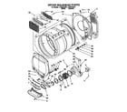 Whirlpool LTG6234AW1 dryer bulkhead diagram