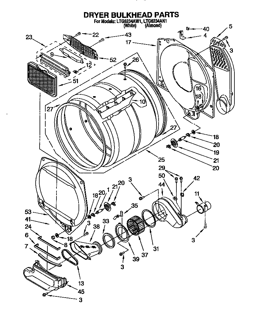Dryer bulkhead