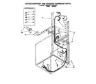 Whirlpool LTG6234AW1 dryer support and washer harness diagram