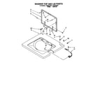 Whirlpool LTG6234AW1 washer top and lid diagram