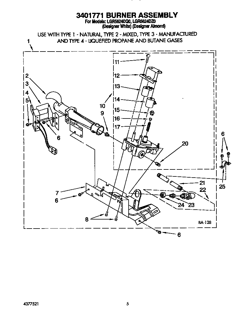 3401771 burner assembly