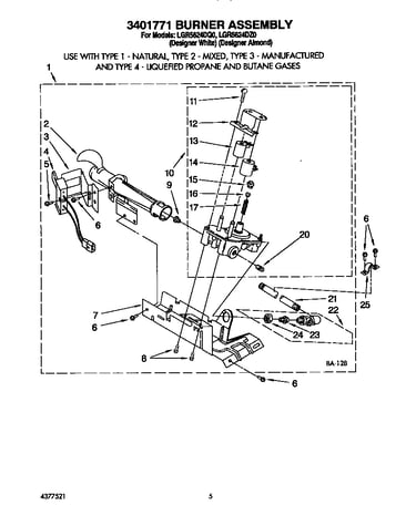 3401771 burner assembly