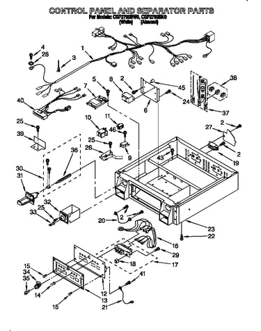 Control panel and separator