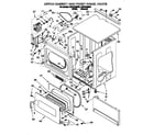 Whirlpool CSP2790BW0 upper cabinet and front panel diagram