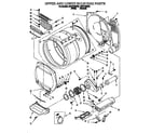 Whirlpool CSP2790BW0 upper and lower bulkhead diagram