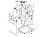 Whirlpool LTE6234AW3 washer cabinet diagram