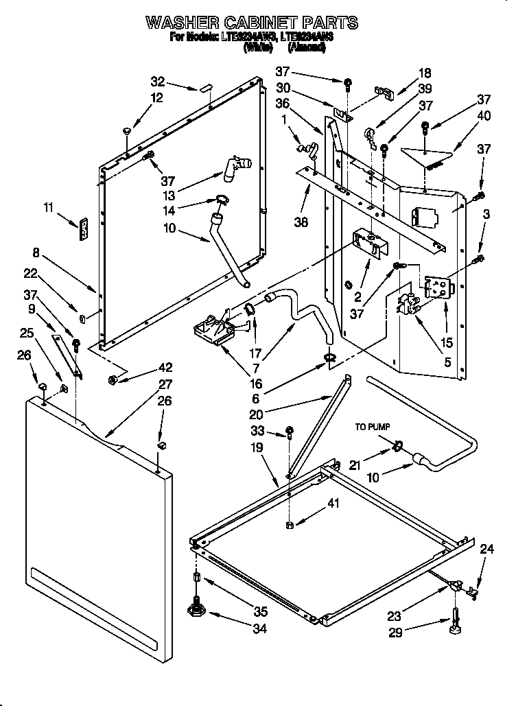 Washer cabinet