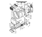 Whirlpool LTG6234AN3 dryer bulkhead diagram
