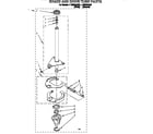 Whirlpool LTG6234AN3 brake and drive tube diagram