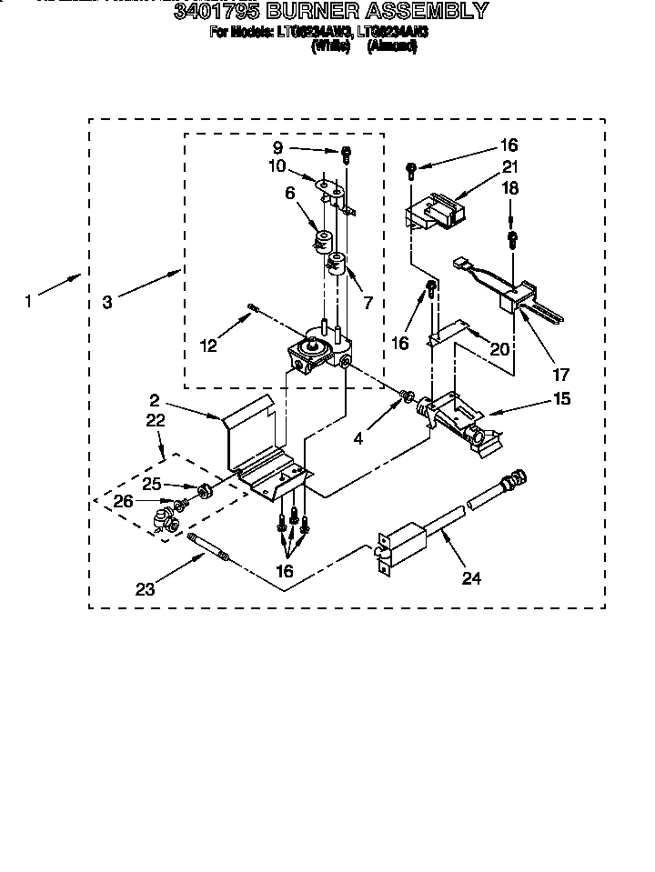 3401795 burner assembly