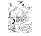 Whirlpool 8LGC7858AN2 cabinet diagram