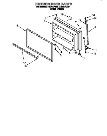 Freezer door