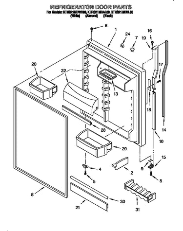 Refrigerator door