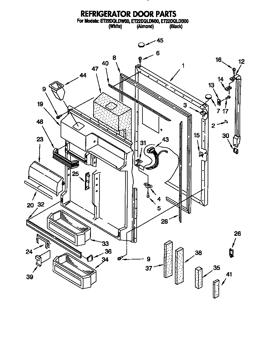Refrigerator door