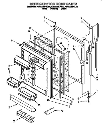 Refrigerator door