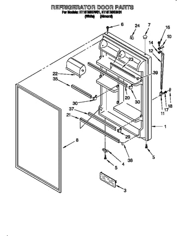 Refrigerator door