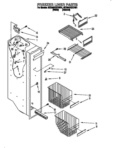 Freezer liner