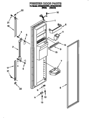 Freezer door