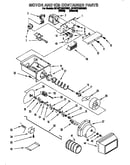 Motor and ice container