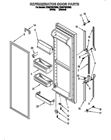 Refrigerator door