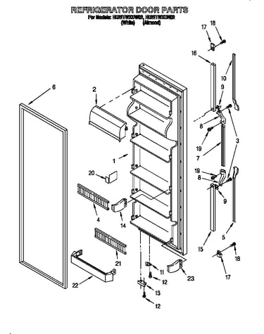 Refrigerator door