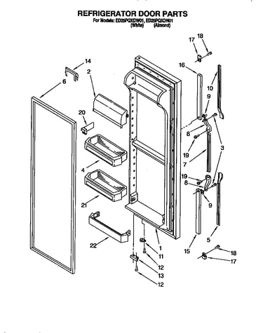 Refrigerator door