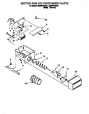 Motor and ice container