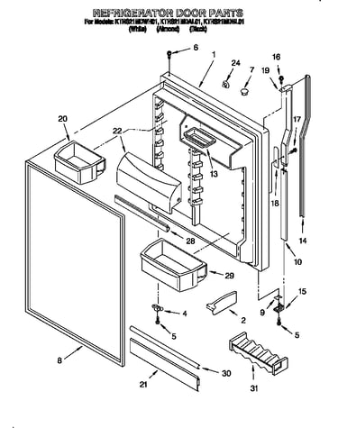 Refrigerator door