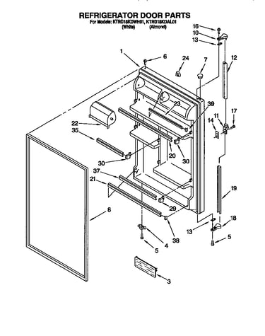 Refrigerator door