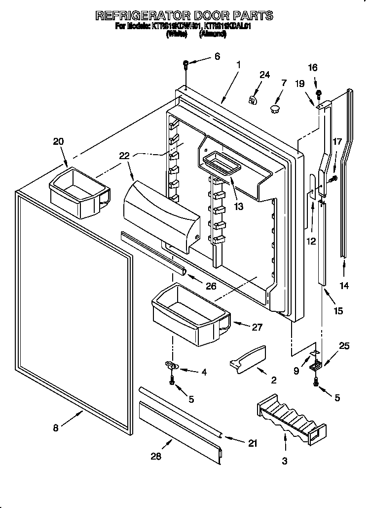 Refrigerator door