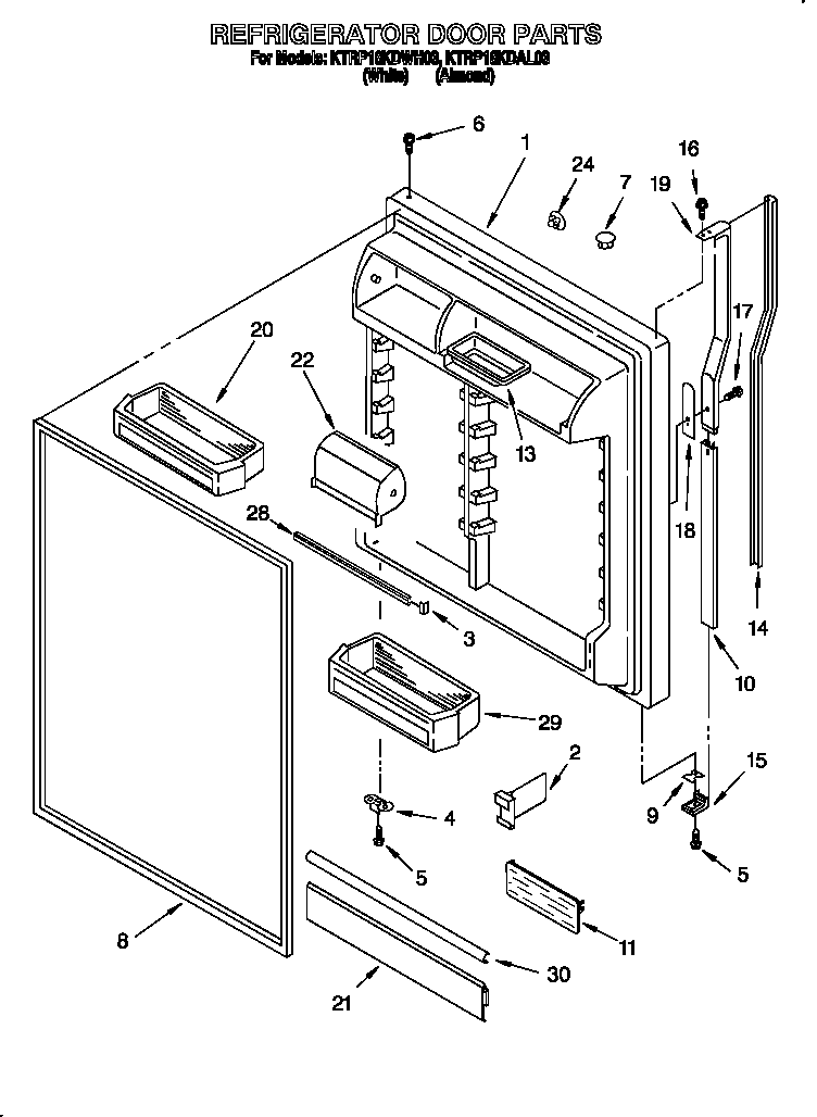 Refrigerator door