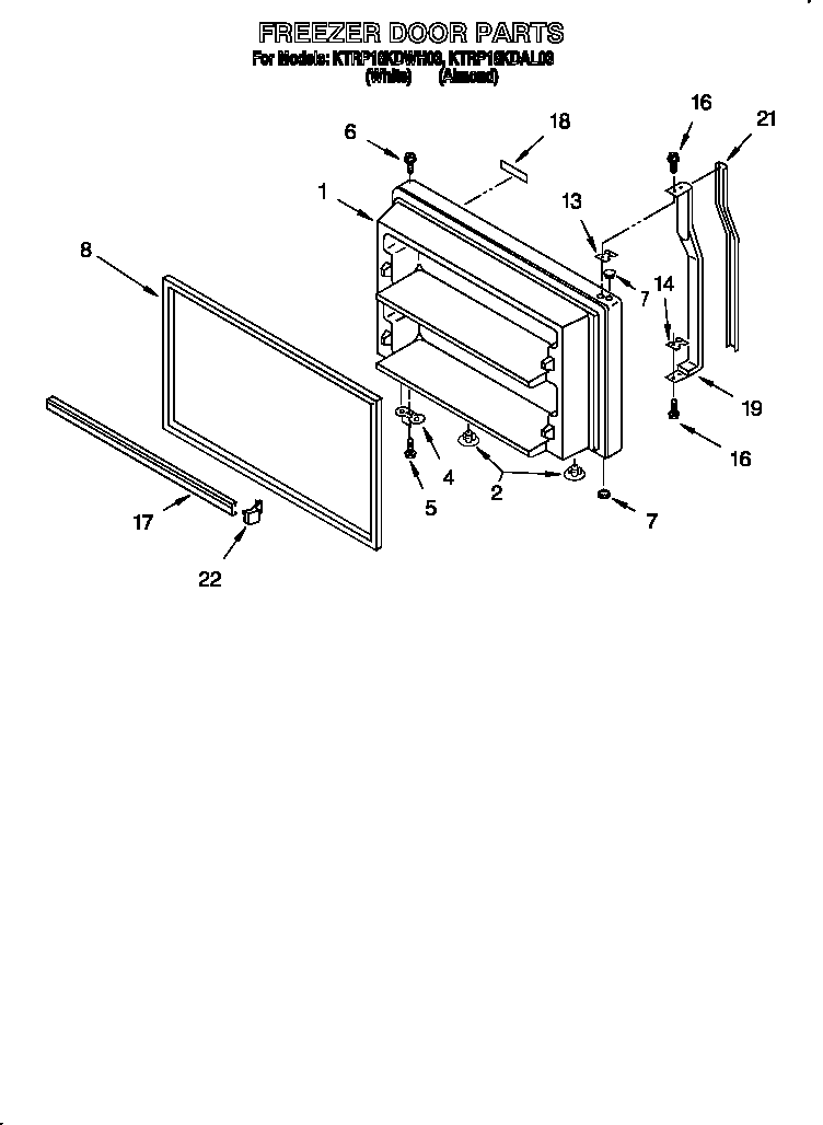 Freezer door
