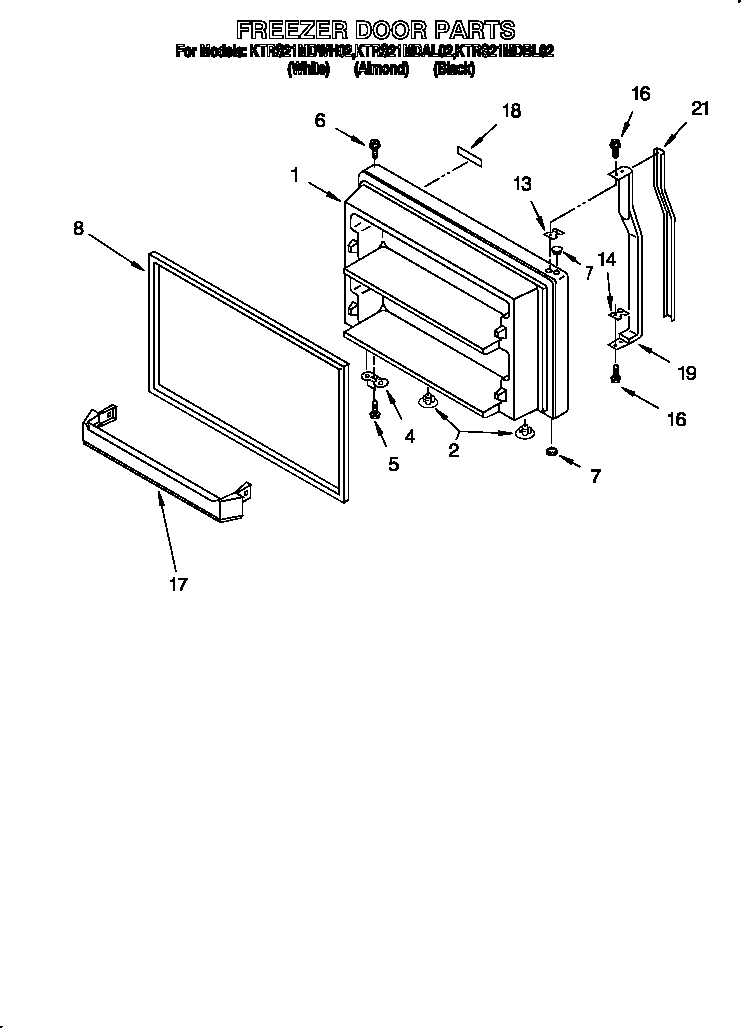 Freezer door