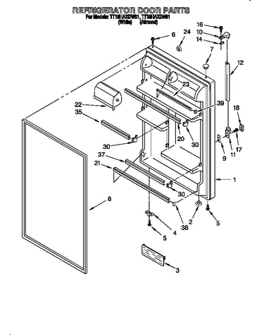 Refrigerator door