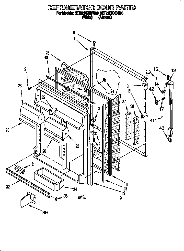 Refrigerator door