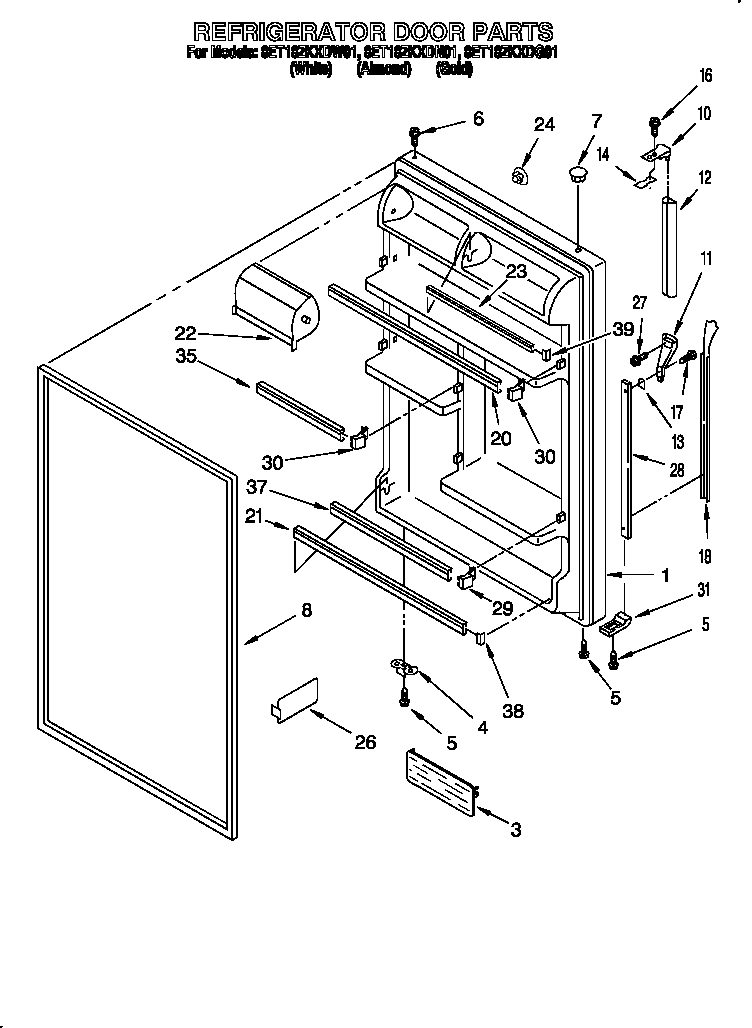Refrigerator door