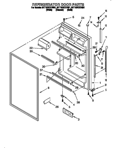 Refrigerator door