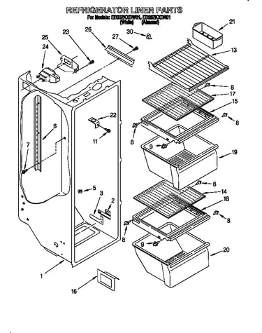 Refrigerator liner